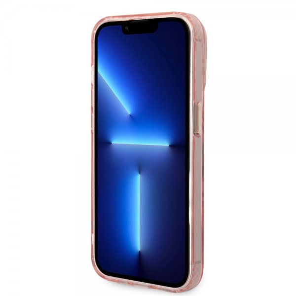 Guess iPhone 14 Pro Cover Gennemsigtigt MagSafe Rosa