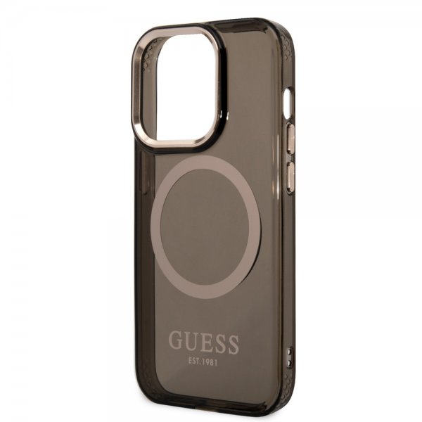 Guess iPhone 14 Pro Cover Translucent MagSafe Sort