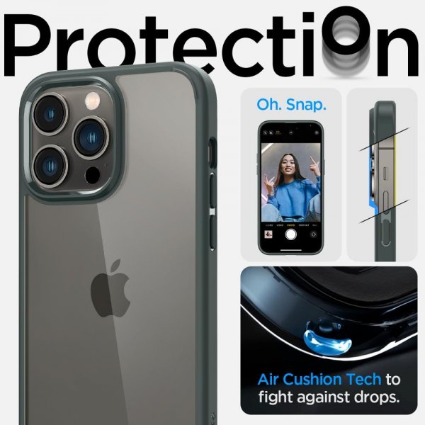 Spigen iPhone 14 Pro Cover Ultra Hybrid Abyss Green