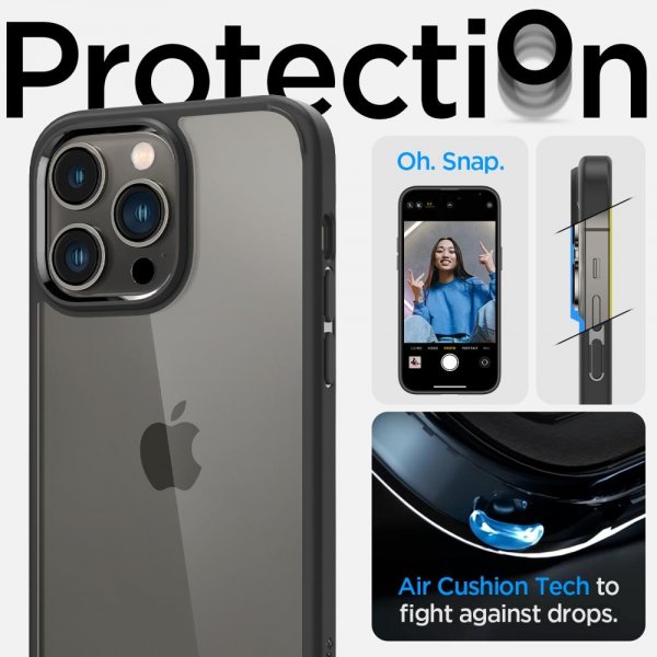 Spigen iPhone 14 Pro Cover Ultra Hybrid Matte Black