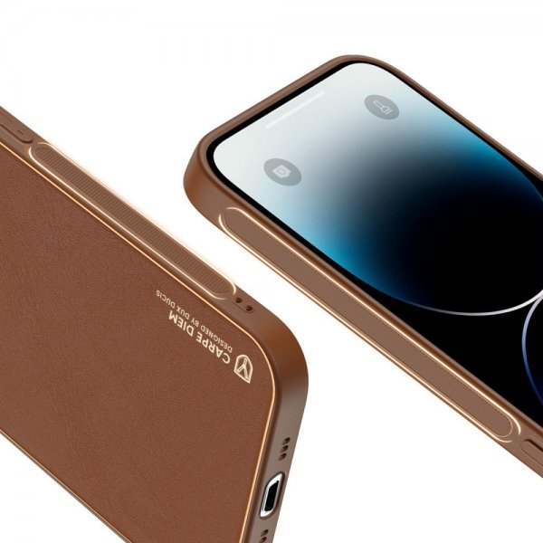 Dux Ducis iPhone 14 Pro Cover YOLO Series Brun