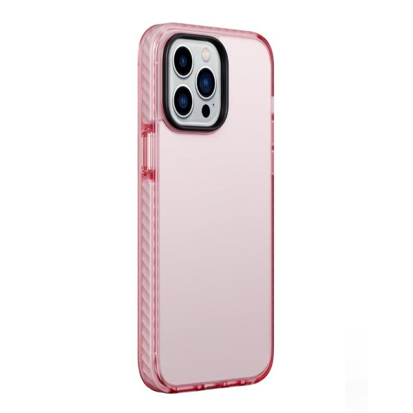 iPhone 14 Pro Cover Stødsikkert TPU Rosa