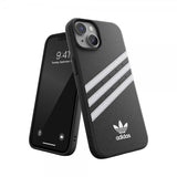Adidas iPhone 14 Cover 3 Stripes Snap Case Sort Hvid