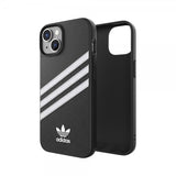 Adidas iPhone 14 Cover 3 Stripes Snap Case Sort Hvid