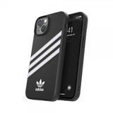 Adidas iPhone 14 Cover 3 Stripes Snap Case Sort Hvid