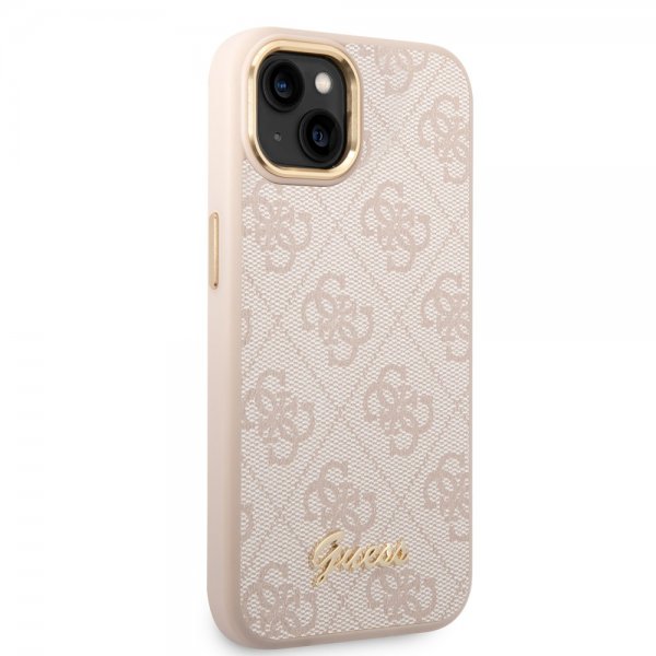 Guess iPhone 13/14/15 Cover 4G Logo Rosa