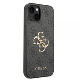 Guess iPhone 14 Cover Big Metal Logo Grå