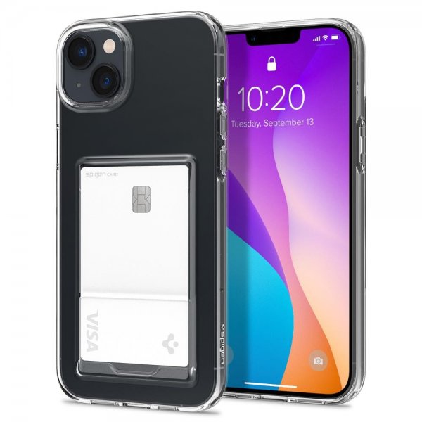 Spigen iPhone 14 Cover Crystal Slot Krystalklar