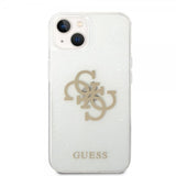 Guess iPhone 14 Cover Full Glitter Transparent