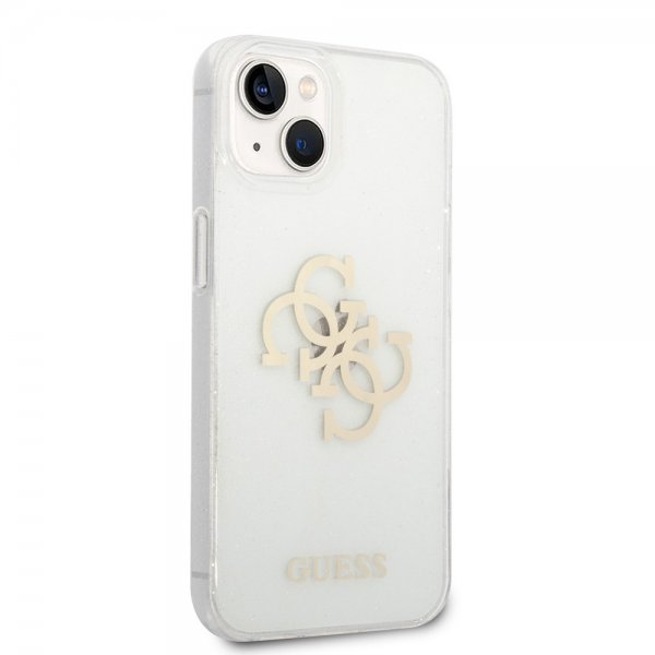Guess iPhone 14 Cover Full Glitter Transparent