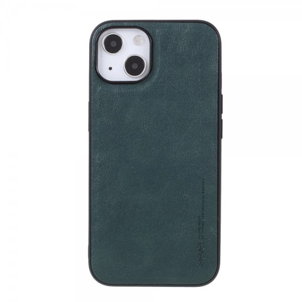 X-Level iPhone 14 Cover Lædertekstur Grøn