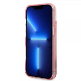 Karl Lagerfeld iPhone 14 Cover Liquid Glitter Big Logo Rosa