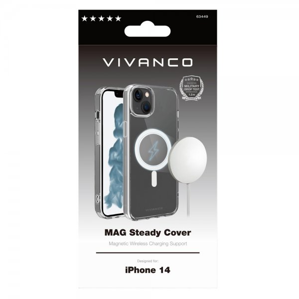 Vivanco iPhone 14 Cover Mag Steady Transparent