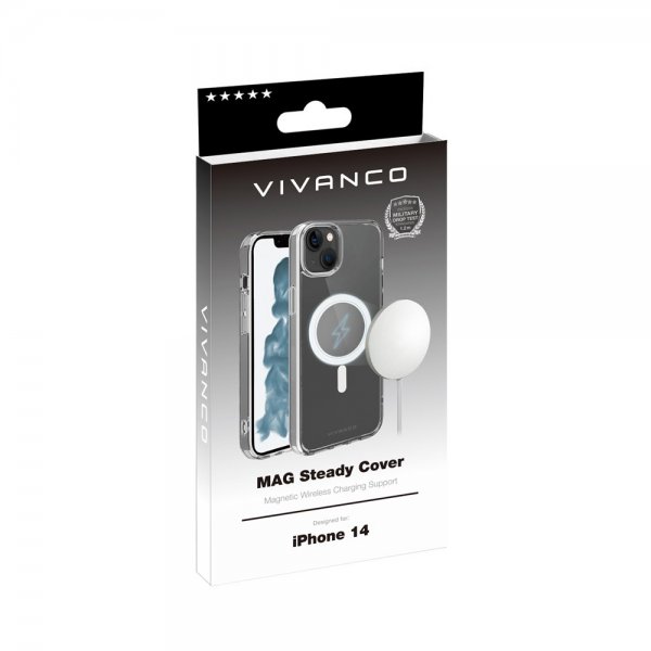 Vivanco iPhone 14 Cover Mag Steady Transparent
