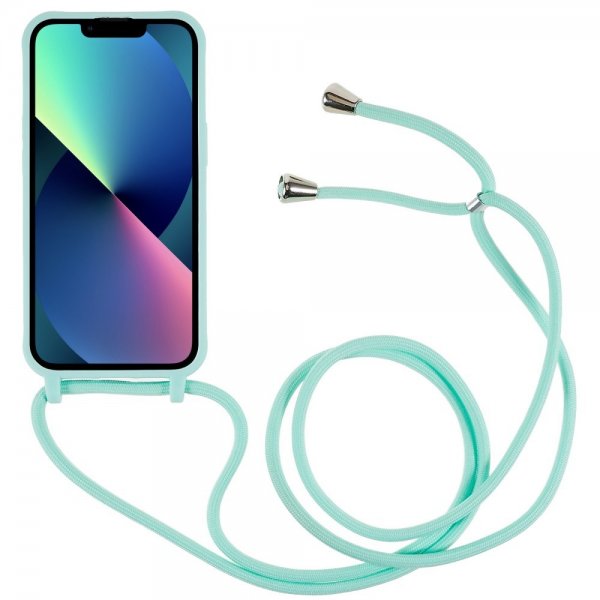 iPhone 14 Cover med Strop Grøn