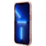 Karl Lagerfeld iPhone 14 Cover Monogram Vertical Stripe Rosa