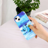 iPhone 14 Cover Motiv Blå Sommerfugle
