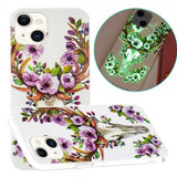 iPhone 14 Cover Motiv Blomster og Hjort
