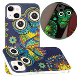 iPhone 14 Cover Motiv Farverig Ugle