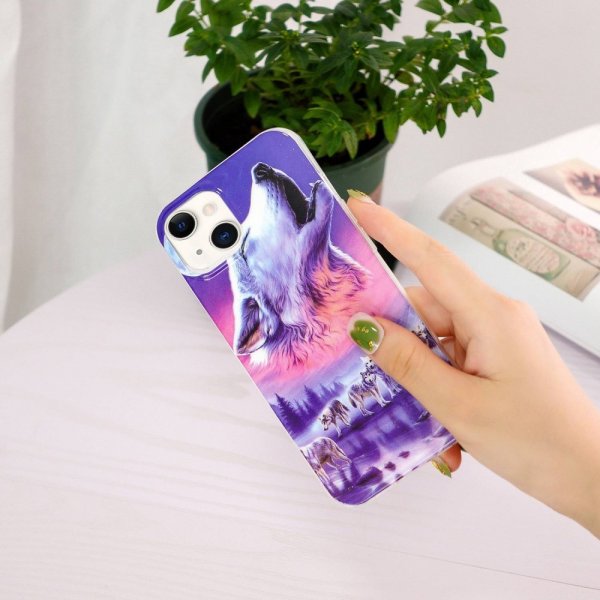 iPhone 14 Cover Motiv Hylende Ulv