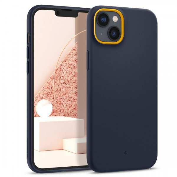 Caseology iPhone 14 Cover med Skærmbeskyttelse Nano Pop 360 Blueberry Navy