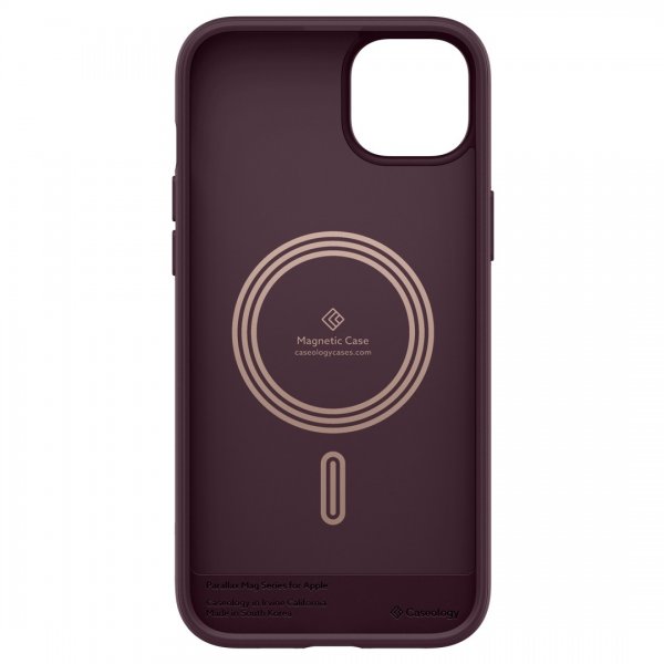 Caseology iPhone 14 Cover Parallax Mag Burgundy Bean