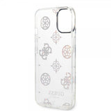 Guess iPhone 14 Cover Peony Glitter Hvid