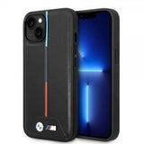 BMW iPhone 14 Cover Quilted Sort