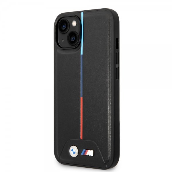 BMW iPhone 14 Cover Quilted Sort