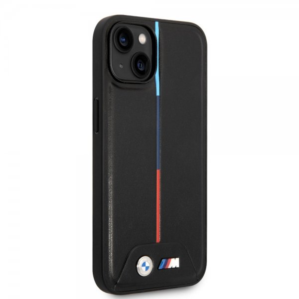 BMW iPhone 14 Cover Quilted Sort