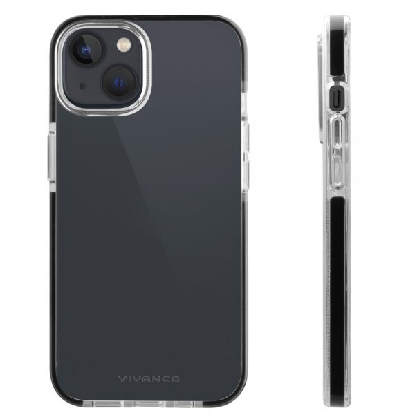 Vivanco iPhone 14 Cover Rock Solid Sort Klar