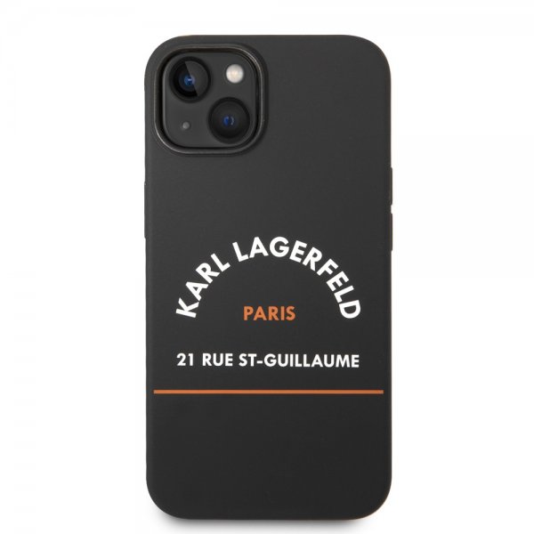 Karl Lagerfeld iPhone 14 Cover Rue St Guillaume Sort