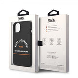 Karl Lagerfeld iPhone 14 Cover Rue St Guillaume Sort