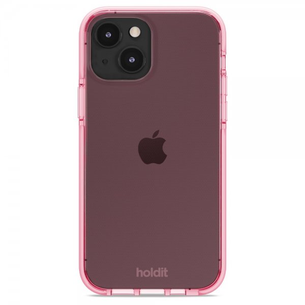 holdit iPhone 14 Cover Seethru Bright Pink