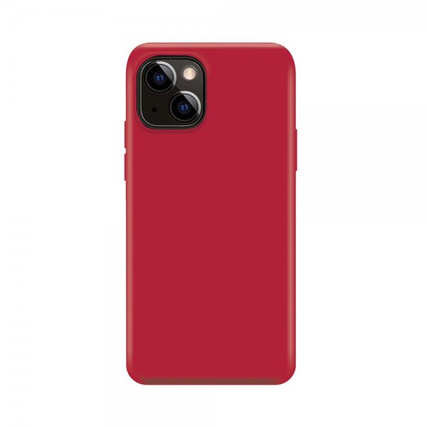 Xqisit iPhone 14 Cover Silicone Case Rød