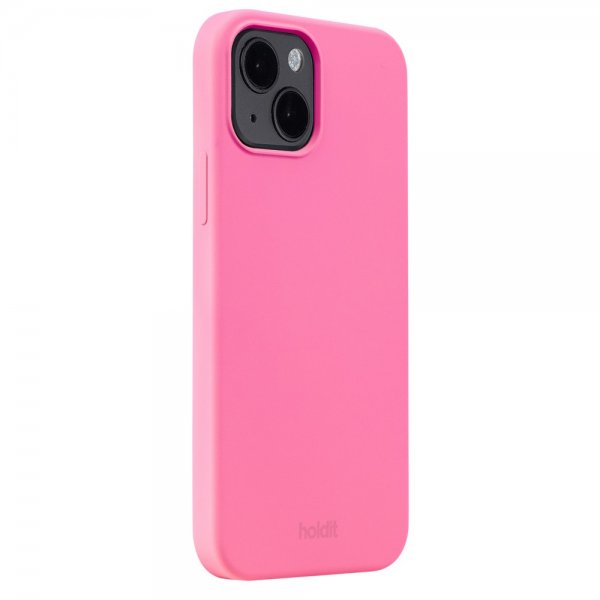 holdit iPhone 14 Cover Silikone Bright Pink