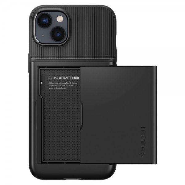 Spigen iPhone 14 Cover Slim Armor CS Sort