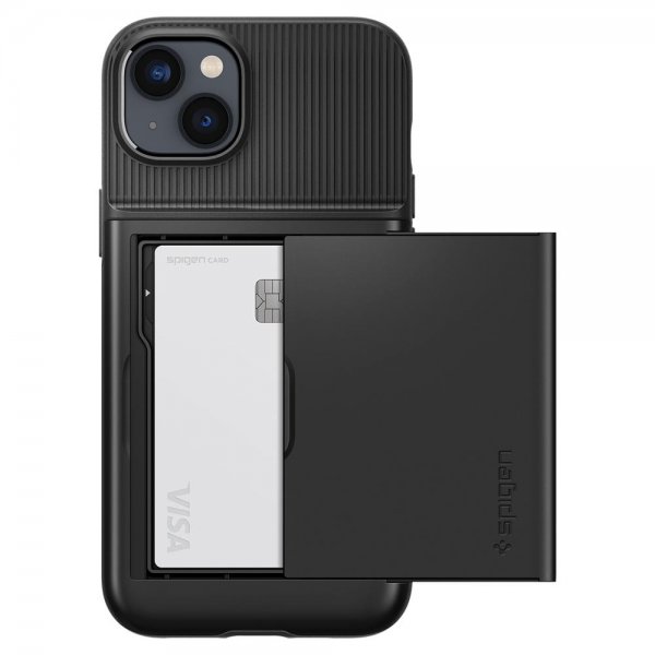 Spigen iPhone 14 Cover Slim Armor CS Sort