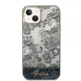 Guess iPhone 14 Cover Toile de Jouy Grå