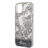 Guess iPhone 14 Cover Toile de Jouy Grå