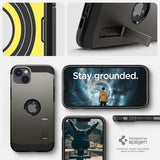 Spigen iPhone 14 Cover Tough Armor MagFit Gunmetal