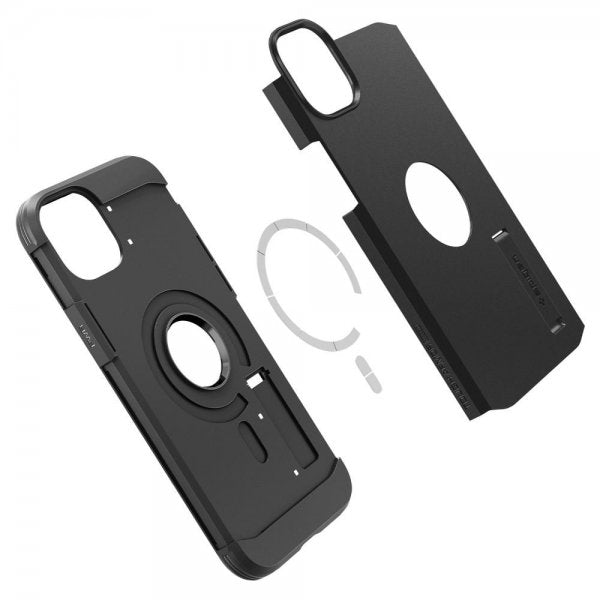 Spigen iPhone 14 Cover Tough Armor MagFit Sort