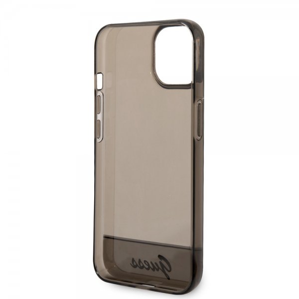 Guess iPhone 14 Cover Gennemsigtig Sort