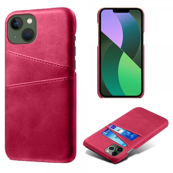 iPhone 14 Cover To Kortlommer Magenta