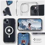 Spigen iPhone 14 Cover Ultra Hybrid MagFit Hvid