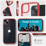 Spigen iPhone 14 Cover Ultra Hybrid Red Crystal