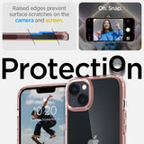 Spigen iPhone 14 Cover Ultra Hybrid Rose Crystal