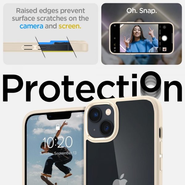 Spigen iPhone 14 Cover Ultra Hybrid Sand Beige