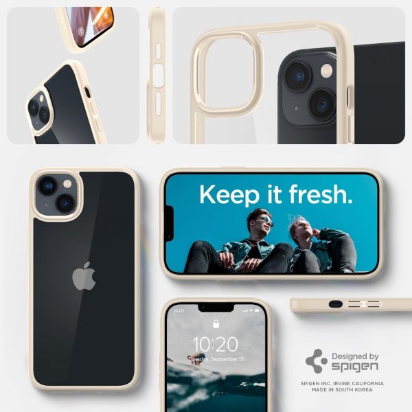 Spigen iPhone 14 Cover Ultra Hybrid Sand Beige