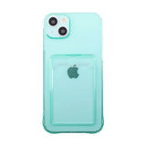 iPhone 14 Cover Kortholder Stødsikker Grøn